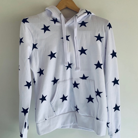 star print hoodie